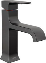 Delta Velum Single Handle Bathroom Faucet in Matte Black - 539-BLMPU-DST