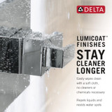 Delta Stryke Thermostatic Integrated Diverter Trim With Three Function Diverter Less Diverter Handle in Lumicoat Stainless - T27T876-SS-PR-LHP