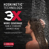 Delta Universal Showering Components H2Okinetic In2Itionsetting Two-In-One Shower in Chrome - 58474-25