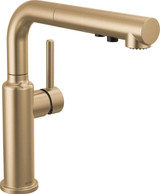 Delta Daneri Daneri Single Handle Pull-Out Kitchen Faucet in Champagne Bronze - 16879-CZ-DST