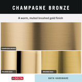 Delta Tetra Robe Hook in Champagne Bronze - 78935-CZ