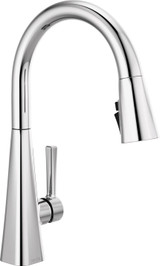 Delta Lenta Single-Handle Pull-Down Kitchen Faucet in Chrome - 19802Z-DST