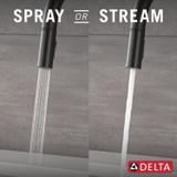 Delta Nicoli Single Handle Pull-Down Kitchen Faucet in Matte Black - 19867LF-BL