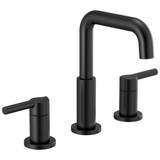 Delta Nicoli Two Handle Widespread Bathroom Faucet in Matte Black - 35849LF-BL