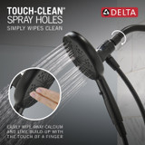 Delta Nicoli Monitor Series Tub And Shower With Suredock Hand Shower in Matte Black - 144749-BL-HS