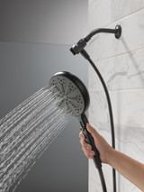 Delta Nicoli Monitor Series Tub And Shower With Suredock Hand Shower in Matte Black - 144749-BL-HS