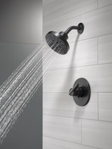 Delta Nicoli Monitor Series H2Okinetic Shower in Matte Black - 142749-BL