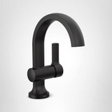 Delta Albion Single Handle Bathroom Faucet in Matte Black - 15855LF-BL