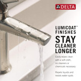 Delta Tetra Single Handle Bathroom Faucet in Lumicoat Stainless - 589-SS-PR-LPU-DST