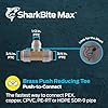 Sharkbite Max 3/4" x 3/4" x 1/2" Reducing Tee (Lead Free) - UR412