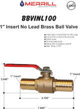 Merrill 1 in. Stainless Steel Ball Valve - BBVINL100