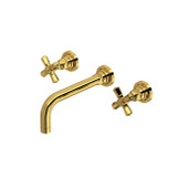 Rohl San Giovanni Wall Mount Lavatory Faucet Trim in Unlacquered Brass - A2307XMULBTO-2