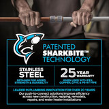 SharkBite UR25558 Dual Stop Angle Valve Push-to-Connect