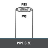 Oatey 2" PVC Snap-In Shower Drain in White - 43561