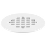 Oatey 4-1/4" Square Snap-Tite Shower Strainer in White - 42003 - 2 pack