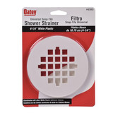 Oatey 4-1/4" Square Snap-Tite Shower Strainer in White - 42003 - 2 pack