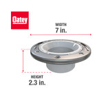 Oatey Closet Flange with Stainless Ring, 3" or 4" PVC in White - 43495 - 10 pack