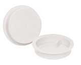 Oatey 3" Knockout Test Cap in White - 39102 - 25 pack