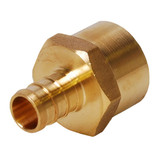 Legend Valve 1" PEX x 1" FTG Adapter Lead-Free DZR Brass Fitting in Forged Brass - 460-615NL