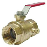 Legend Valve 1/2" S-1100 No Lead Full Port Ball Valve with Drain in Forged Brass - 101-513NL