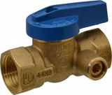 Legend Valve 1/2" T-3100 Gas Valve with Side Tap in Forged Brass - 102-513