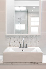 Olympia Faucets i2v 1.2 GPM Widespread Modern Style Bathroom Faucet with Pop-Up Drain in Chrome - L-7422