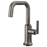 Brizo Kintsu Beverage Faucet with Square Spout in Lumicoat Black Onyx - 61307LF-C-BNX-L