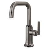 Brizo Kintsu Beverage Faucet with Square Spout in Lumicoat Black Onyx - 61307LF-C-BNX-L