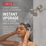 Delta Clarifi Standard Shower Filter Attachment in Matte Black - 7SF100-BL