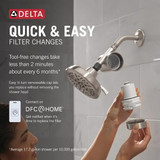 Delta Clarifi Standard Shower Filter Attachment in Spotshield Brushed Nickel - 7SF100-SN