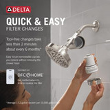Delta Clarifi Standard Shower Filter Attachment in Stainless - 7SF100-SS