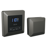 Delta Universal Showering Components Square Steam Package in Lumicoat Black Stainless - 5CH-250T-KS-PR