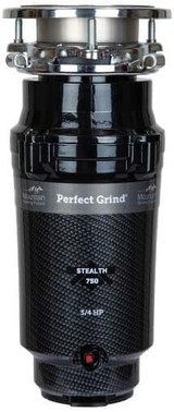 Mountain Plumbing Waste Disposer - Continuous Feed 3-Bolt Mount 3/4 HP in Black - STEALTH750