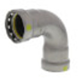 Viega MegaPressG 1" Press Steel 90-Degree Elbow in Carbon Steel, Zinc-Nickel Coating - 25211