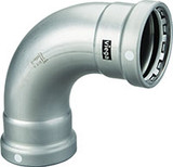Viega MegaPress 3" Press 90-Degree Elbow in Carbon Steel, Zinc-Nickel Coating - 26505