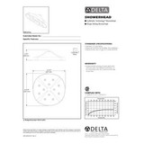 Delta Replacement Shower Flange for Wall Finish in Chrome - RP61274