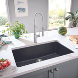 Blanco Liven 33" Super Single Bowl Dual Mount Sink in Anthracite - 443195
