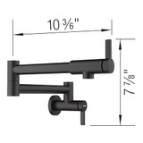 Blanco Culina Potfiller Faucet 1.5 GPM in Matte Black - 527486