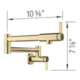 Blanco Culina Potfiller Faucet 1.5 GPM in Satin Gold - 527488