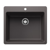 Blanco Liven 25" Single Bowl Dual Mount Sink in Cinder - 443220