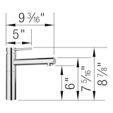 Blanco Alta Bar Faucet 1.5 GPM in Chrome - 527568