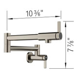 Blanco Culina Potfiller Faucet 1.5 GPM in Satin Platinum - 443254