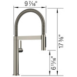 Blanco Culina Mini Faucet 1.5 GPM in Satin Platinum - 443253