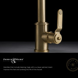 Rohl Georgian Era Bridge Kitchen Faucet With Side Spray in Satin English Gold - U.4719L-SEG-2