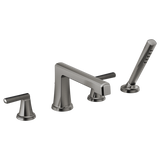 Brizo Levoir Roman Tub Faucet with Handshower - Less Handles in Luxe Steel Finish - T67498-SLLHP