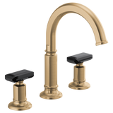 Brizo Invari Widespread Lavatory Faucet with Arc Spout - Less Handles 1.5 GPM in Luxe Gold Finish - 65376LF-GLLHP
