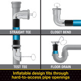Oatey 2 in. Inflatable Test-Ball Plug for Pipe Testing in Black - 240028