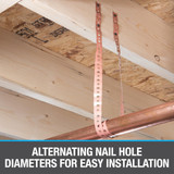 Oatey 3/4 in. x 10 ft. Steel Pipe Securing Strap in Steel - 33918