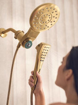 Moen Verso Dual Shower Head Combo 1.75 GPM in Brushed Gold - 220C3EPBG