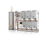 Noritz TTS Series 6-Unit NG or LP Tankless Water Heater System w/Storage Tank - TTS-TWST6